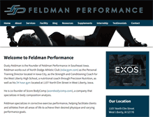 Tablet Screenshot of feldmanperformance.com